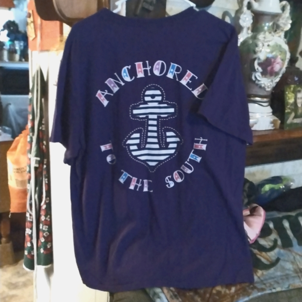 XL Southern Girl dark purple graph short sleeve T-shirt